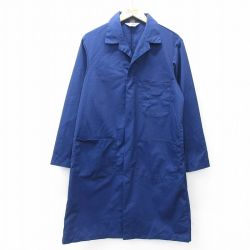 M★古着 シアーズ 長袖 コート メンズ 80年代 80s ロング丈 紺 ネイビー 【spe】 25oct03 中古 アウター