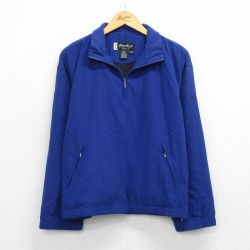 【50%OFF】エディーバウアー 00s ハーフジップジャケット ゴルフ ブルー XL | 古着
