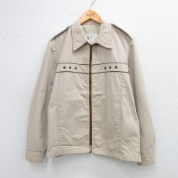 M★古着 ロンドンフォグ 長袖 ジャケット メンズ 80年代 80s タロン ベージュ カーキ 25oct10 中古 アウター ジャンパー ブルゾン