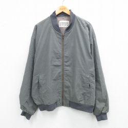 XL★古着 長袖 ジャケット メンズ 00年代 00s 大きいサイズ グレー系 25oct10 中古 アウター ジャンパー ブルゾン