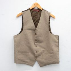 M★古着 リーバイス Levis アクション スーツ ベスト メンズ 80年代 80s スタプレ 茶系 ブラウン 25oct10 中古 アウター