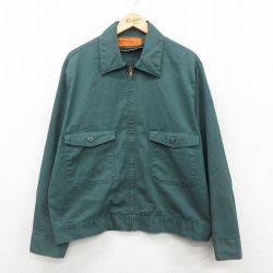 XL★古着 長袖 ワーク ジャケット メンズ 90年代 90s USA製 緑 グリーン 25oct20 中古 アウター ジャンパー ブルゾン