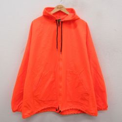 XL★古着 カベラス 長袖 ジャケット パーカー メンズ 90年代 90s 大きいサイズ USA製 オレンジ 25oct21 中古 アウター ジャンパー ブルゾン