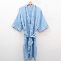 L★古着 マックレガー 長袖 ガウン メンズ 90年代 90s ロング丈 USA製 薄紺 ネイビー 25oct21 中古 アウター