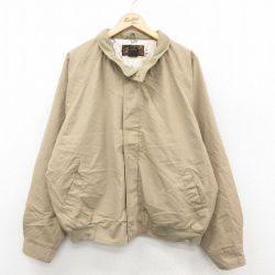 XL★古着 エディーバウアー 長袖 ジャケット スイングトップ メンズ 90年代 90s ラグラン 大きいサイズ ベージュ カーキ 25oct22 中古 アウター ジャンパー ブルゾン