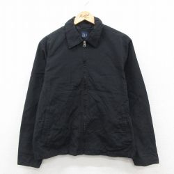 【20%OFF】L★古着 ギャップ GAP 長袖 ジャケット メンズ 00年代 00s 黒 ブラック 25oct24 中古 アウター ジャンパー ブルゾン