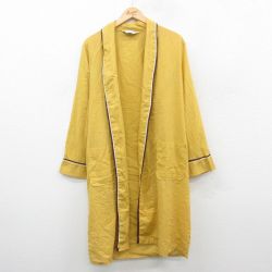 M★古着 Kマート 長袖 ガウン メンズ 80年代 80s ロング丈 黄 イエロー 25oct25 中古 アウター