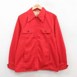 M★古着 ジャックニコルソン 長袖 ジャケット メンズ 80年代 80s タロン 赤 レッド 25oct25 中古 アウター ジャンパー ブルゾン