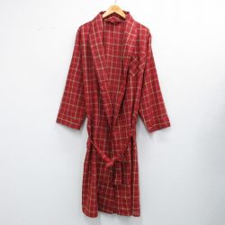 【50%OFF】BVD 70s 長袖ガウン チェック レッド L | 古着
