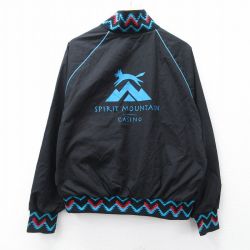 XL★古着 長袖 ジャケット メンズ 90年代 90s SPIRIT MOUNTAIN ラグラン 大きいサイズ USA製 黒 25nov11