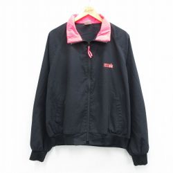 XL★古着 スイングスター 長袖 ジャケット メンズ 90年代 90s case ラグラン USA製 黒 25nov15