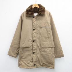 XL★古着 ロンドンフォグ 長袖 コート メンズ 80年代 80s ロング丈 ベージュ 内側ボア【spe】 25nov15