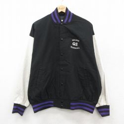 XL★古着 長袖 ジャケット メンズ 90年代 90s Q1 大きいサイズ USA製 黒 25nov17