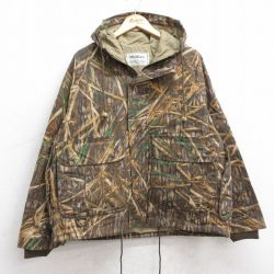 【20%OFF】XL★古着 長袖 オイル ジャケット パーカー メンズ モッシーオーク ラグラン コットン 茶他 迷彩 25nov20