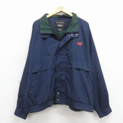 XL★古着 長袖 ジャケット メンズ REX 大きいサイズ ラグラン 紺 25nov28