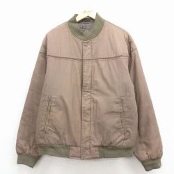 XL★古着 長袖 ダービー ジャケット メンズ 90年代 90s 大きいサイズ ベージュ 25dec02