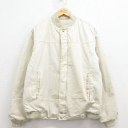 XL★古着 カタリナ 長袖 ダービー ジャケット メンズ 80年代 80s USA製 生成り 内側キルティング【spe】 25dec02