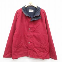 XL★古着 エディーバウアー 長袖 ジャケット メンズ 00年代 00s 大きいサイズ 赤 25dec22