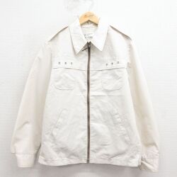 L★古着 ロンドンフォグ 長袖 ジャケット メンズ 90年代 90s 薄ベージュ 25dec19