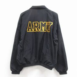 XL★古着 長袖 ジャケット メンズ アーミー ARMY 黒 25dec19