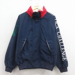 XL★古着 ノーティカ 長袖 ブランド ジャケット メンズ ラグラン 濃紺 25dec19