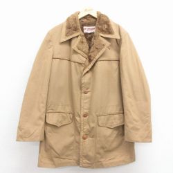L★古着 マックレガー 長袖 ジャケット コート メンズ 80年代 80s USA製 ベージュ 内側ボア 25dec26