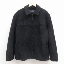 XL★古着 ドッカーズ 長袖 ジャケット メンズ 大きいサイズ 黒 内側ボア【spe】 25dec26