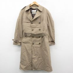 L★古着 ロンドンフォグ 長袖 トレンチ コート メンズ 90年代 90s ロング丈 USA製 ベージュ 内側ボア【spe】 26jan30