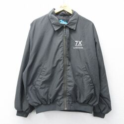 XL★古着 長袖 ジャケット メンズ 7X 濃グレー 26feb10