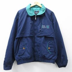 XL★古着 ホロウェイ 長袖 ジャケット メンズ 90年代 90s EIS 大きいサイズ 紺【spe】 26feb10