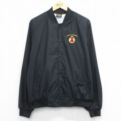 XL★古着 長袖 ジャケット メンズ 90年代 90s ORDER 大きいサイズ ラグラン USA製 黒 26feb13