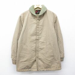 XL★古着 シアーズ 長袖 ファラオ ジャケット メンズ 70年代 70s ベージュ 内側ボア【spe】 26feb20