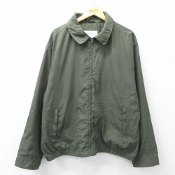 XL★古着 エディーバウアー 長袖 ジャケット スイングトップ メンズ 00年代 00s 大きいサイズ 濃緑【spe】 26feb25