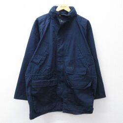 XL★古着 トミーヒルフィガー 長袖 ブランド ジャケット メンズ 90年代 90s 紺 26feb25
