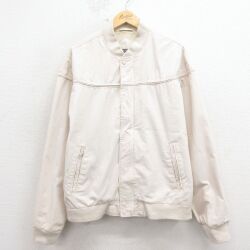 XL★古着 長袖 ダービー ジャケット メンズ 90年代 90s 大きいサイズ ベージュ【spe】 26mar03