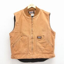 XL★古着 ビッグスミス ベスト メンズ ダック地 コットン 茶【spe】 26mar03