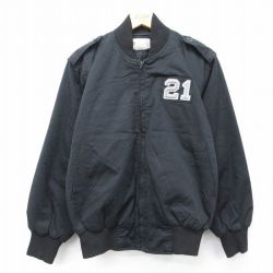 【20%OFF】長袖ジャケット 内側キルティング ブラック M | 古着