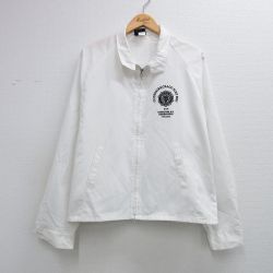 XL★古着 長袖 ジャケット スイングトップ メンズ 90年代 90s OUDERKIRK ラグラン 大きいサイズ USA製 白 26apr07
