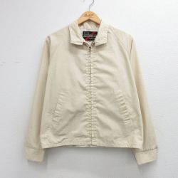 M★古着 シアーズ 長袖 ジャケット スイングトップ メンズ 80年代 80s ラグラン タロン ベージュ【spe】 26apr07