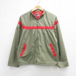 M★古着 長袖 ジャケット メンズ 80年代 80s ラグラン USA製 濃緑他 26apr07