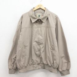 XL★古着 長袖 ジャケット メンズ 00年代 00s 大きいサイズ ベージュ 26apr11