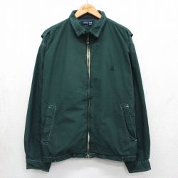 ノーティカ 90s スイングトップジャケット ワンポイントロゴ グリーン XL | 古着