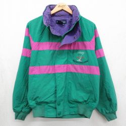ノーティカ 90s ラグランジャケット ワンポイントロゴ グリーン L | 古着