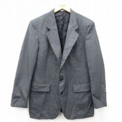 M★古着 長袖 テーラード ジャケット メンズ 90年代 90s ウール USA製 グレー 25feb19 中古 アウター