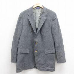 L★古着 ペンドルトン PENDLETON 長袖 テーラード ジャケット メンズ 80年代 80s USA製 グレー 25oct16 中古 アウター