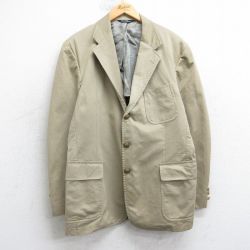 L★古着 ラルフローレン 長袖 ブランド テーラード ジャケット メンズ 90年代 90s ロング丈 USA製 ベージュ【spe】 25nov13