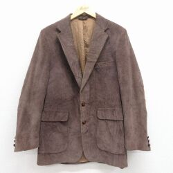 S★古着 リーバイス Levis 長袖 テーラード ジャケット メンズ 80年代 80s コーデュロイ ヒジ当てスエード使用 こげ茶 25nov27
