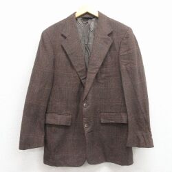 M★古着 ラルフローレン 長袖 ブランド テーラード ジャケット メンズ 90年代 90s ウール USA製 茶他 25dec15