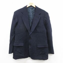 L★古着 ラルフローレン 長袖 ブランド テーラード ジャケット メンズ 90年代 90s キャメルヘア USA製 濃紺【spe】 26jan09