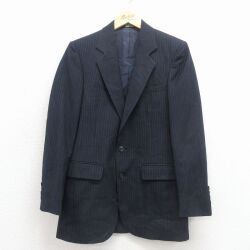 【20%OFF】ピエールカルダン 80s テーラードジャケット ストライプ ネイビー S | 古着